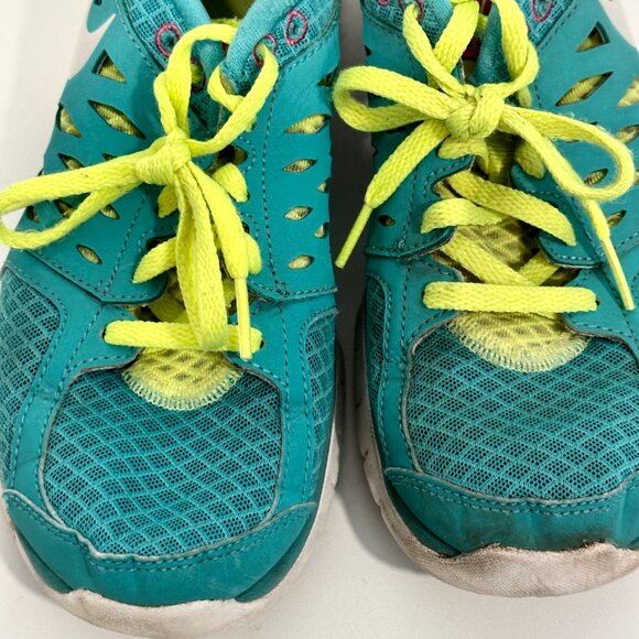 Nike Flex Athletic Running Shoe Turquoise Blue Low Top Lightweight Womens Sz 6.5 - Picture 8 of 9